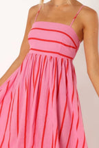 Camille | Robe Maxi d'Été à Rayures Tendance Élégante