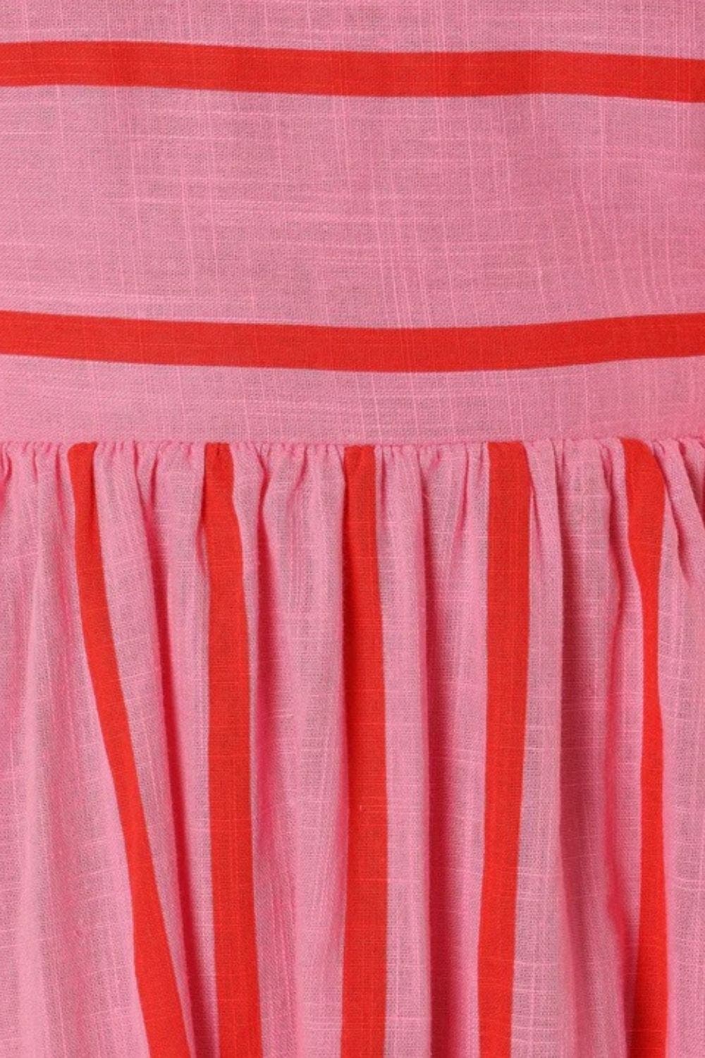 Camille | Robe Maxi d'Été à Rayures Tendance Élégante