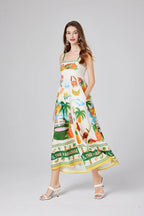 Emma | Robe Maxi d'Été Florale Boho Élégant