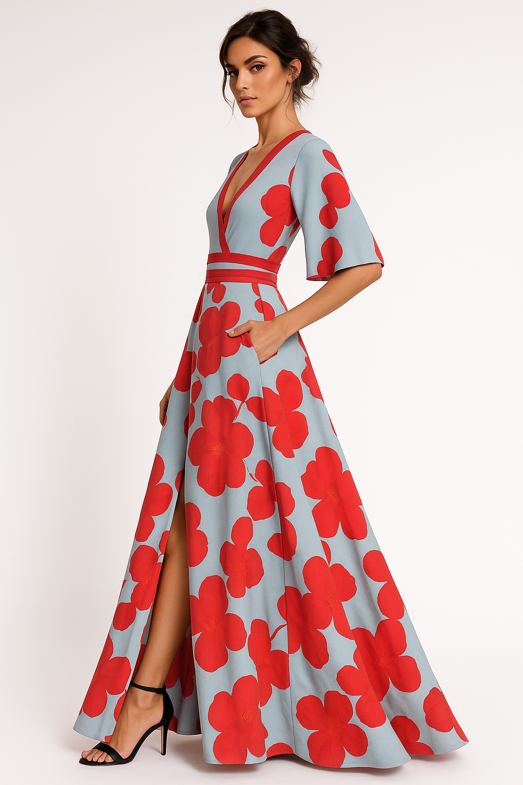 Claire | Robe Maxi d'Été Florale Tendance Élégante
