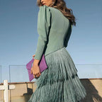 Camille | Robe Maxi Détail Frange Tendance Élégant