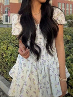 Emma | Robe Mini Corset Florale Tendance Été Élégant