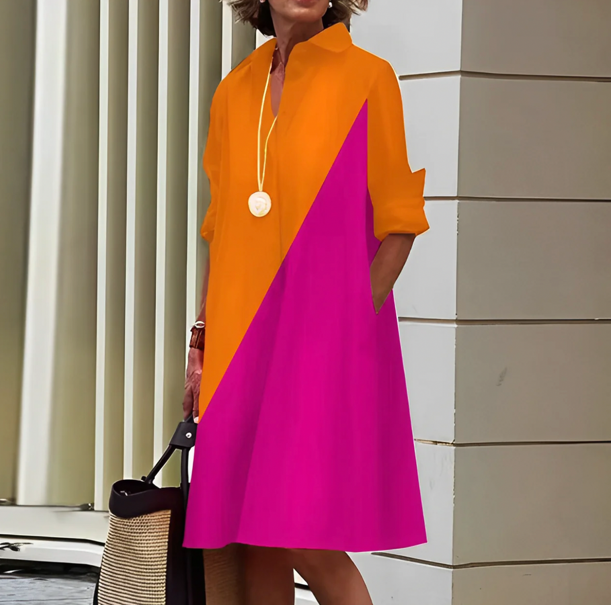 Robe Chemise Longue Femme - Claire