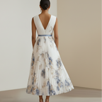 Clara | Robe de Cérémonie Florale Tendance Élégante