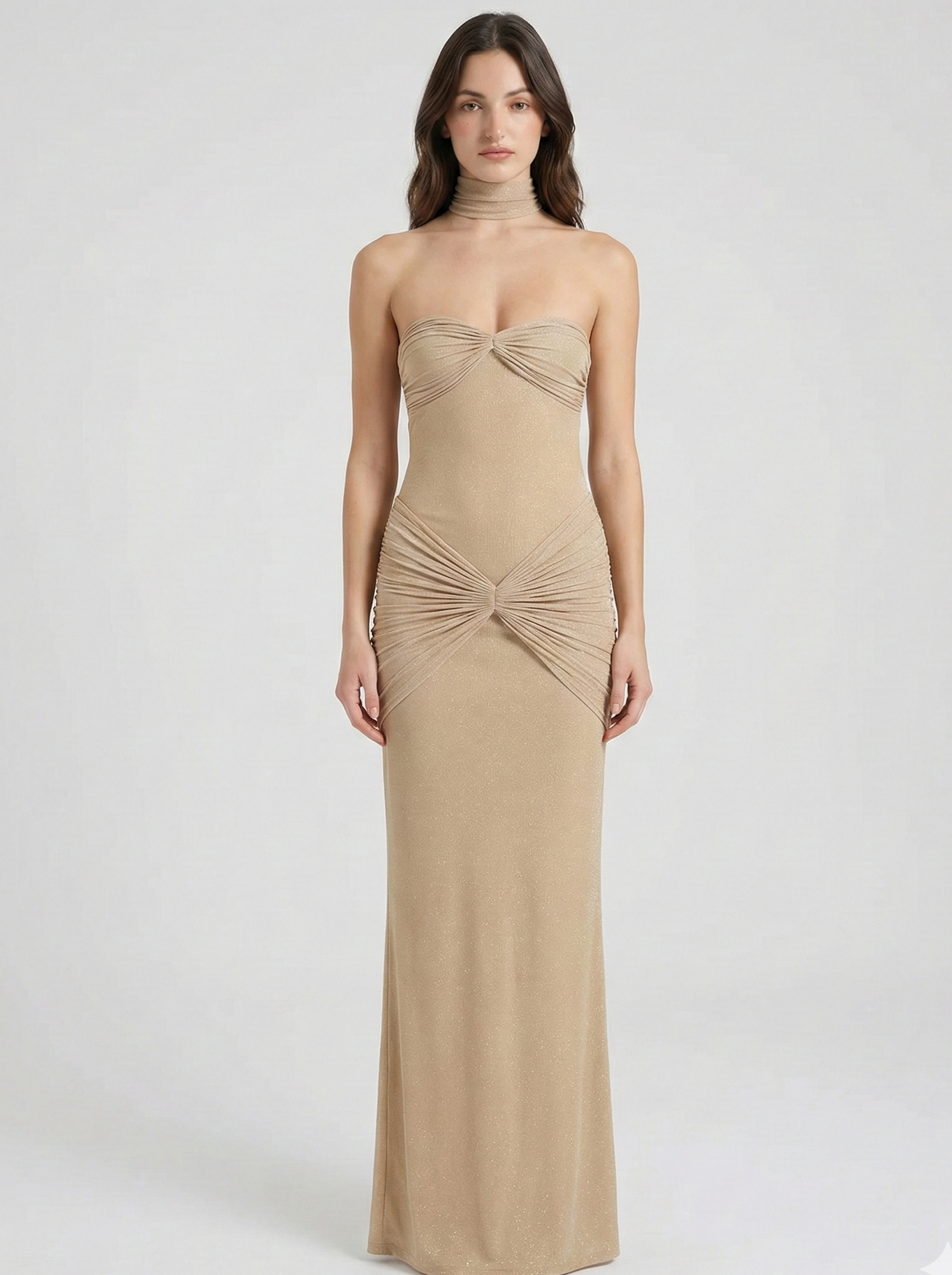 Léa | Robe Maxi Shimmer Tendance Élégante
