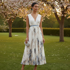 Clara | Robe de Cérémonie Florale Tendance Élégante