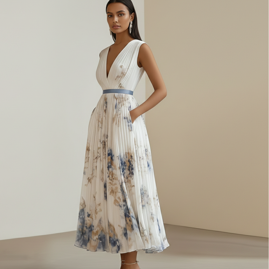 Clara | Robe de Cérémonie Florale Tendance Élégante