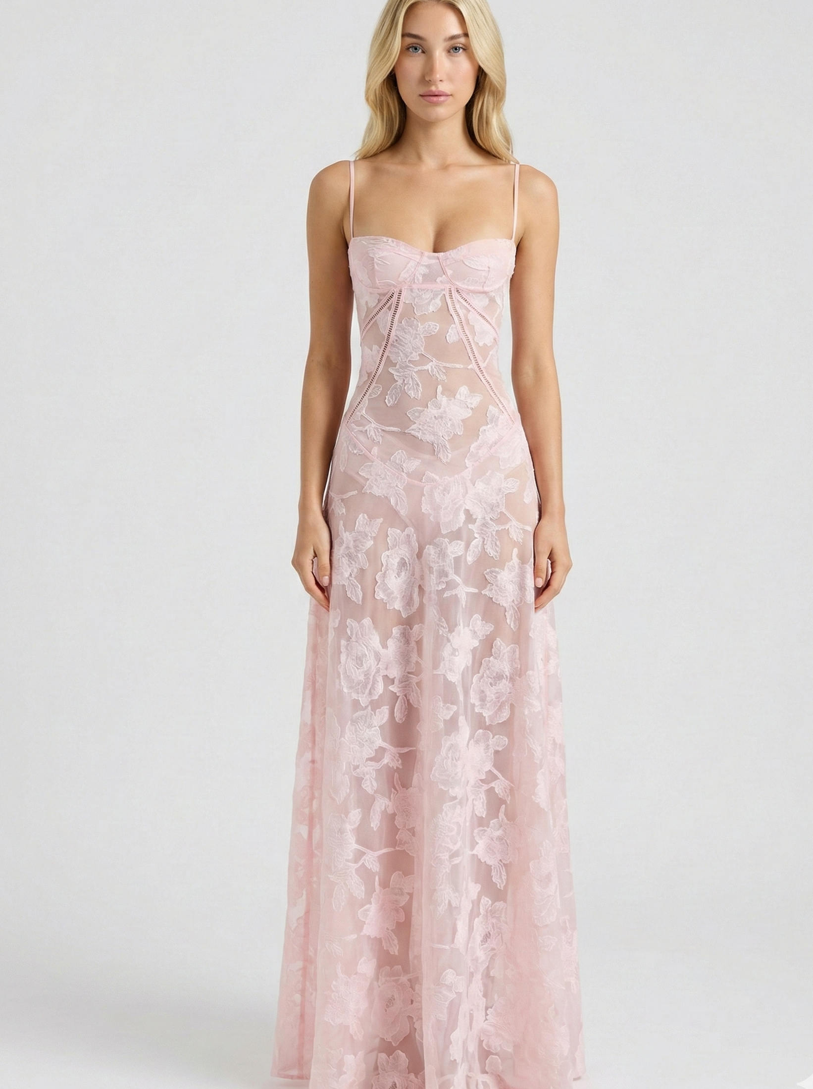 Claire | Robe Maxi en Dentelle Tendance Romantique