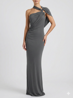 Chloé | Robe Maxi Drapée Unique Tendance Élégant