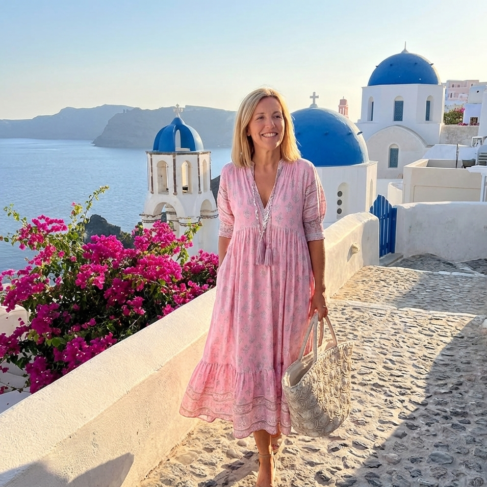 Claire | Robe Midi Boho Plage Éteint Effortless