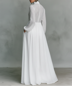 Élisa™ — Robe maxi minimaliste raffinée
