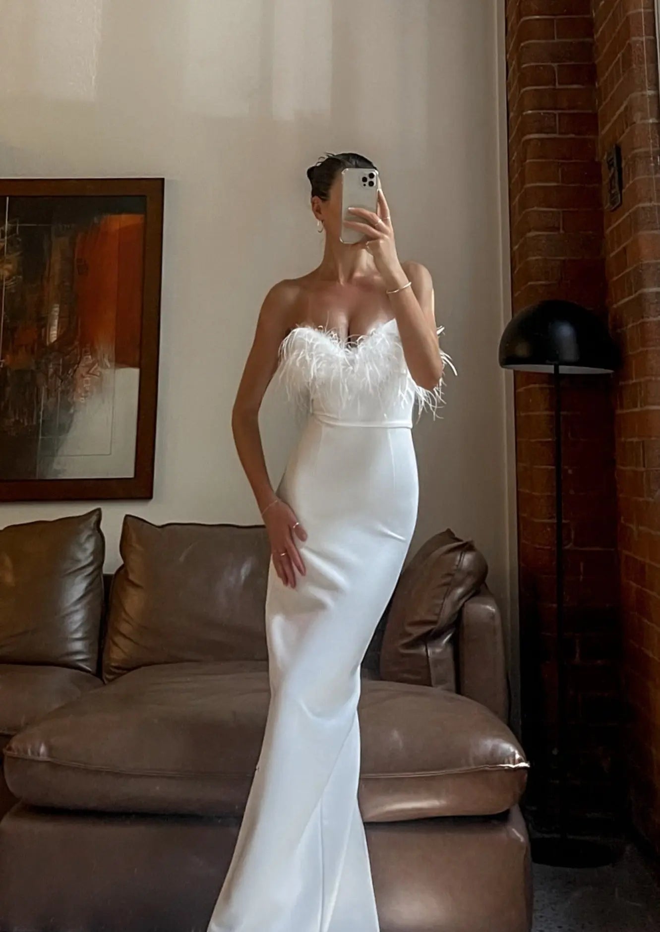Claire | Robe Maxi de Mariée Blanche Tendance Élégante