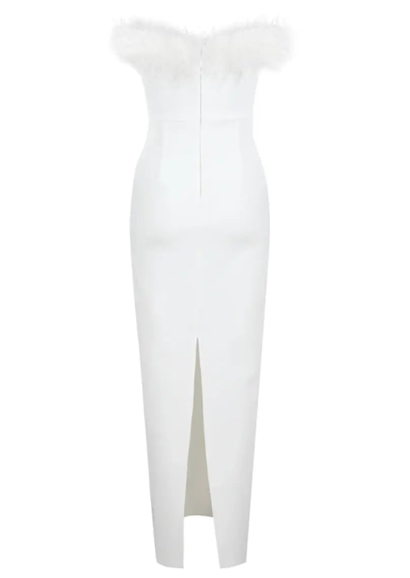 Claire | Robe Maxi de Mariée Blanche Tendance Élégante
