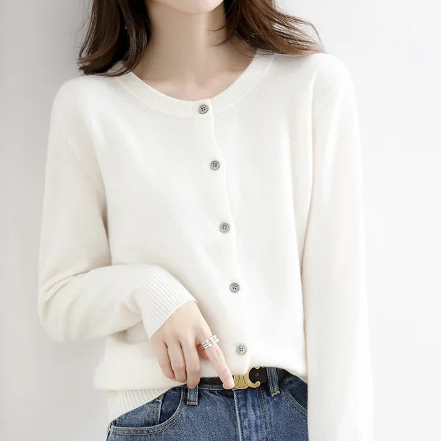 Léa | Cardigan à Boutons Doux Tendance Printanier