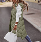 Elina - Doudoune femme matelassée – Vert olive