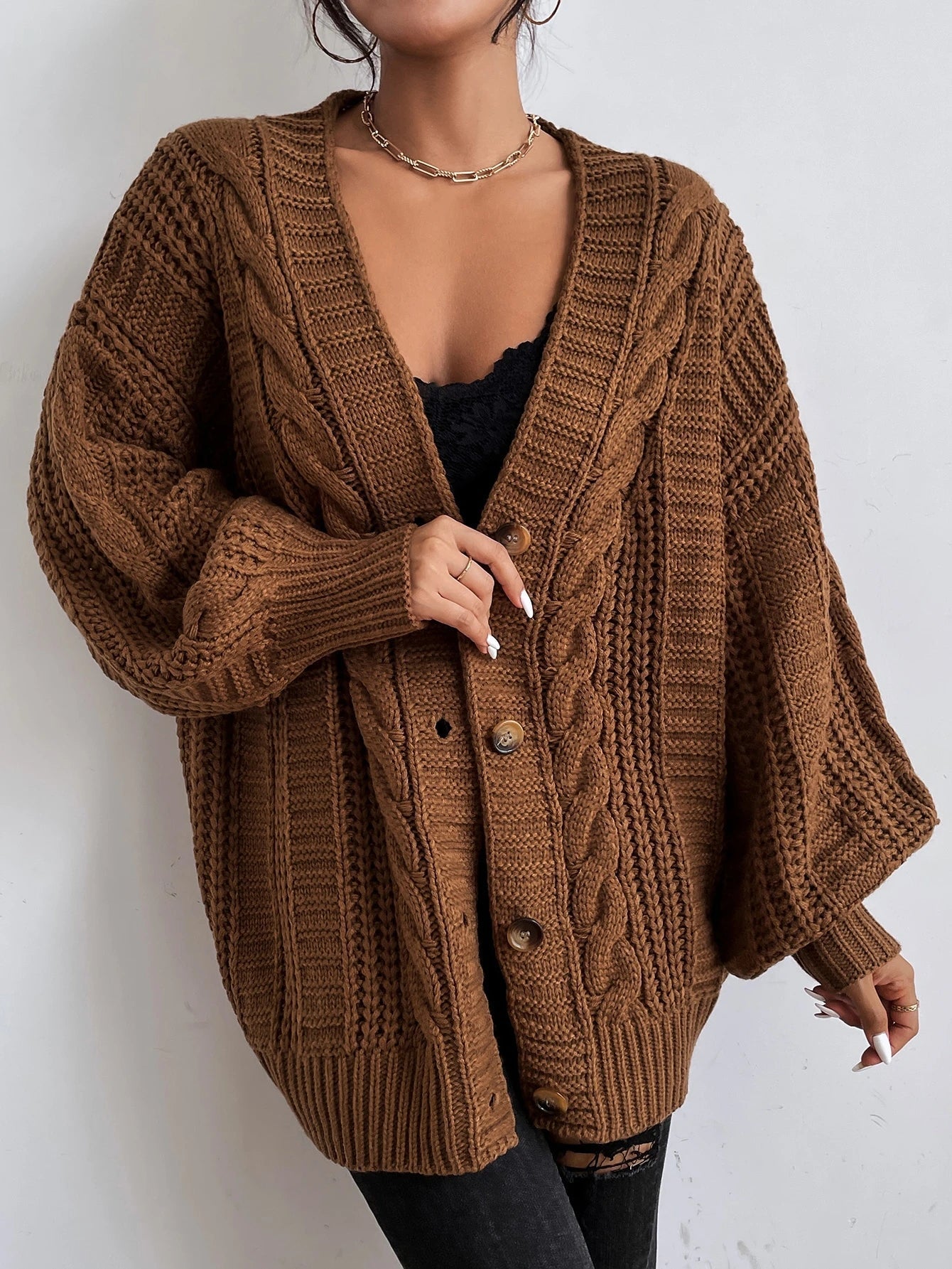 Camille | Cardigan en Maille Épais Tendance Effortless