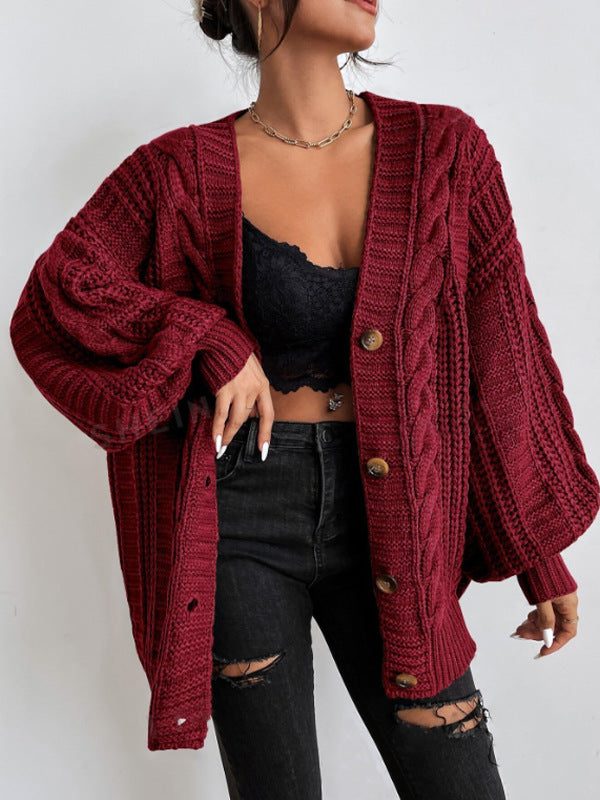 Camille | Cardigan en Tricot Oversize Tendance Élégant