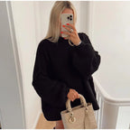 Emma | Pull Tricoté Oversize Fluffy Tendance Élégant