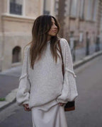 Emma | Pull Tricoté Oversize Fluffy Tendance Élégant