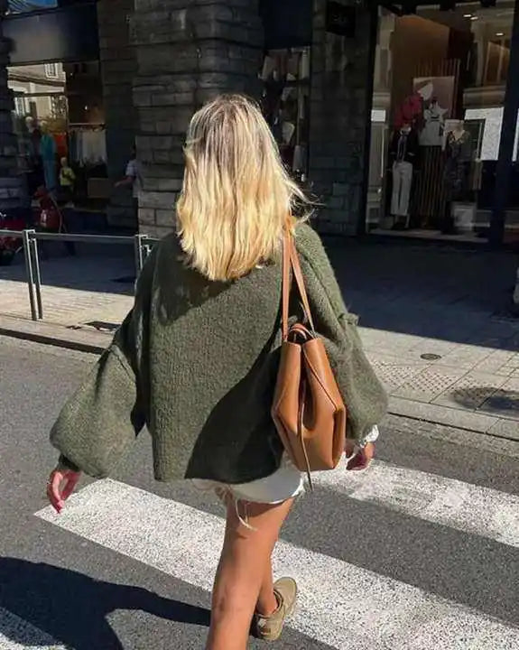 Emma | Pull Tricoté Oversize Fluffy Tendance Élégant
