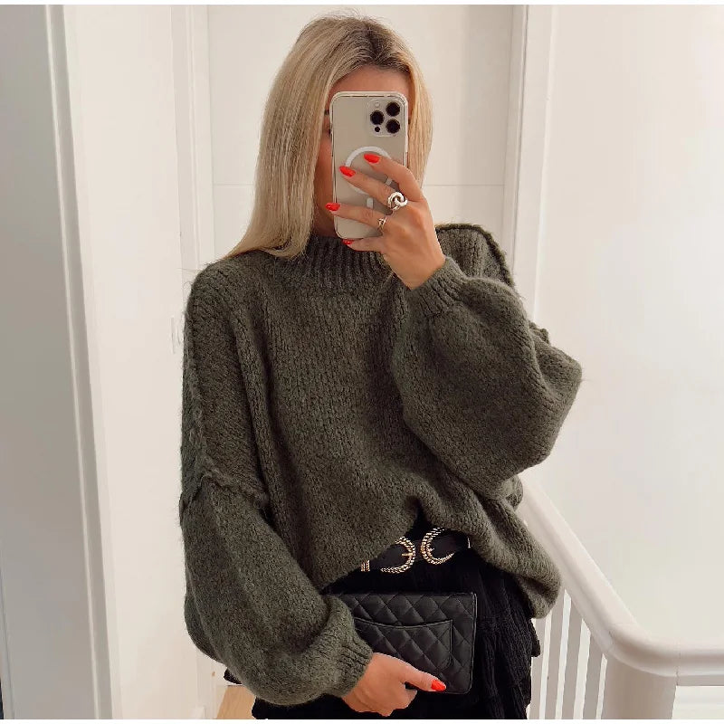 Emma | Pull Tricoté Oversize Fluffy Tendance Élégant
