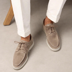 Mocassins Homme En Daim Élégants Et Confortables - Alessio – Noir