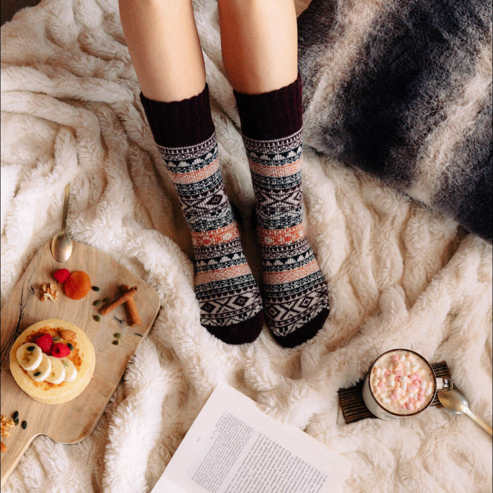 Ensemble de 5 paires de chaussettes en laine Arne