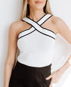 Claire | Débardeur Croisé Tendance Printanier Élégant