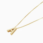 Initial letter necklace of love