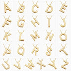 Initial letter necklace of love