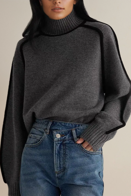 Camille | Pull Col Roulé Tricot Tendance Effortless