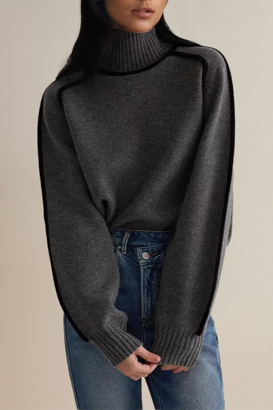 Camille | Pull Col Roulé Tricot Tendance Effortless