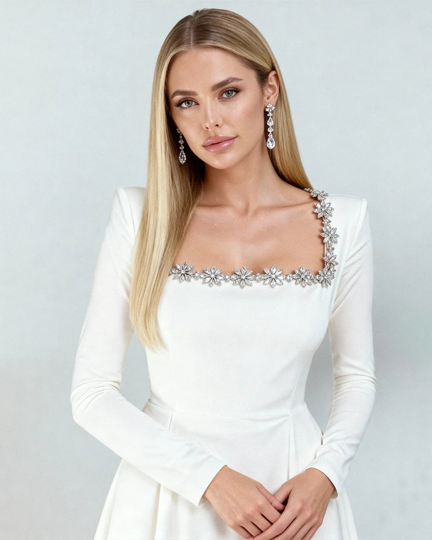 Robe Céleste | Élégance en velours et cristaux