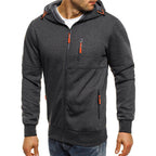 Maxime - Pull Zippé Capuche Sportswear Confort Homme
