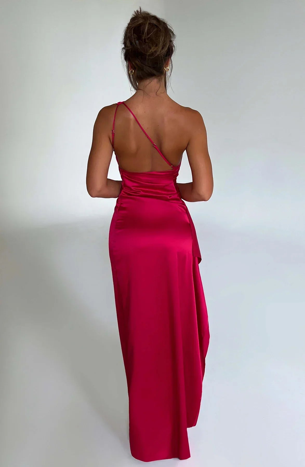 Élodie | Robe Maxi Satinée de Soirée Tendance Élégant
