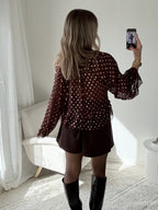 Jupe short marron - Lenny