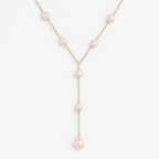 Vintage Necklace with Hanging Pearls