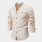 Chemise Homme En Lin Col Mao Élégante - Vito