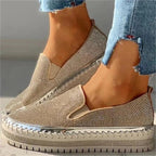 Claudine - Mocassins automne chic femme – Or