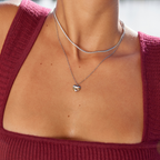Silver Crystal Necklace