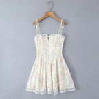 Élodie | Robe Mini à Taille Nouée Tendance Élégant