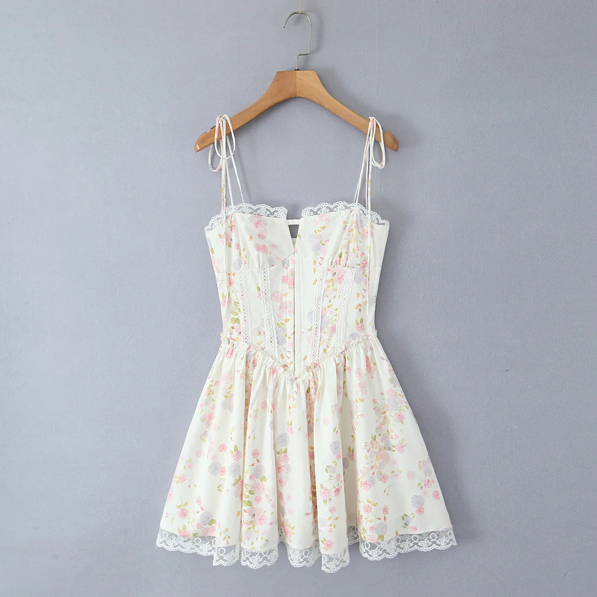 Élodie | Robe Mini à Taille Nouée Tendance Élégant