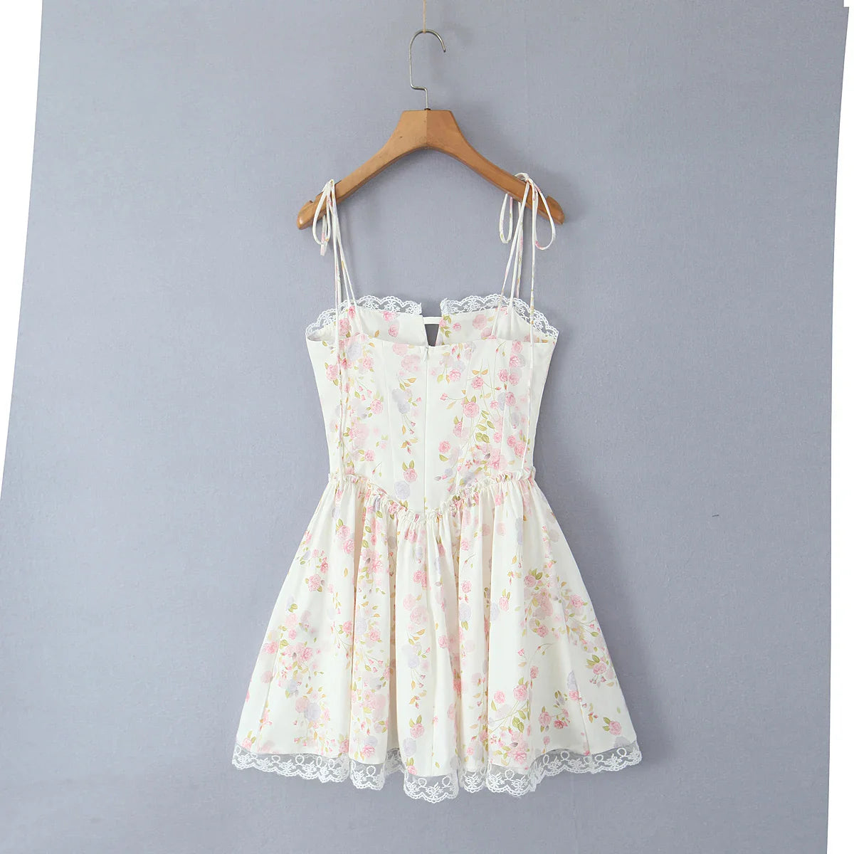 Élodie | Robe Mini à Taille Nouée Tendance Élégant