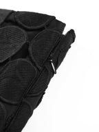 Jupe Midi Découpée au Laser Tendance Noire