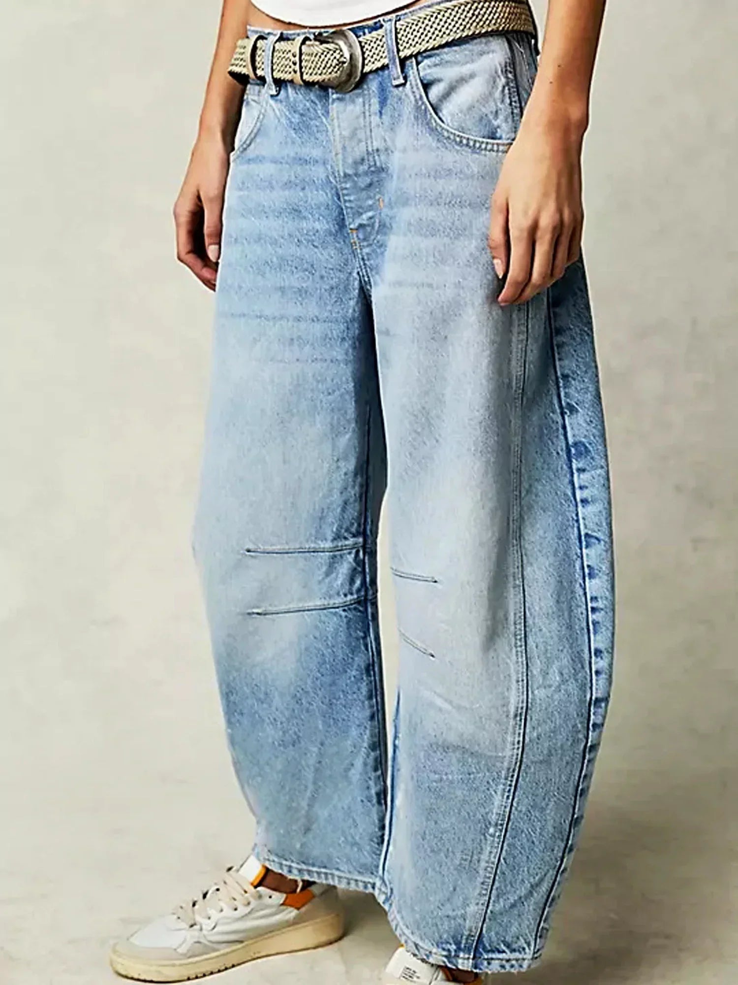 Jean Barrel Imprimé Léopard Tendance Printemps