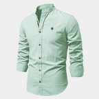 Chemise Homme En Lin Col Mao Élégante - Vito