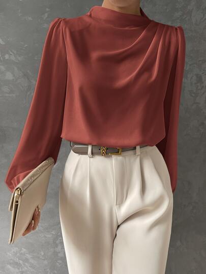 Élodie | Blouse Élégante à Manches Évêque Tendance Chic