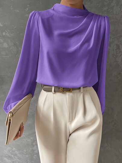 Élodie | Blouse Élégante à Manches Évêque Tendance Chic