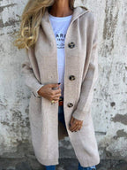 Camille | Cardigan Long Tricot Tendance Élégant