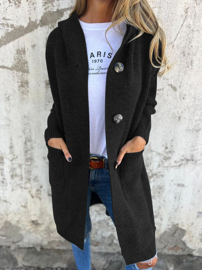 Camille | Cardigan Long Tricot Tendance Élégant